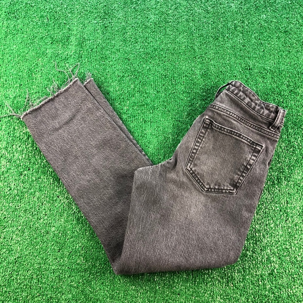 TopShop Jeans Straight Fit Charcoal Wash 26 x 32
